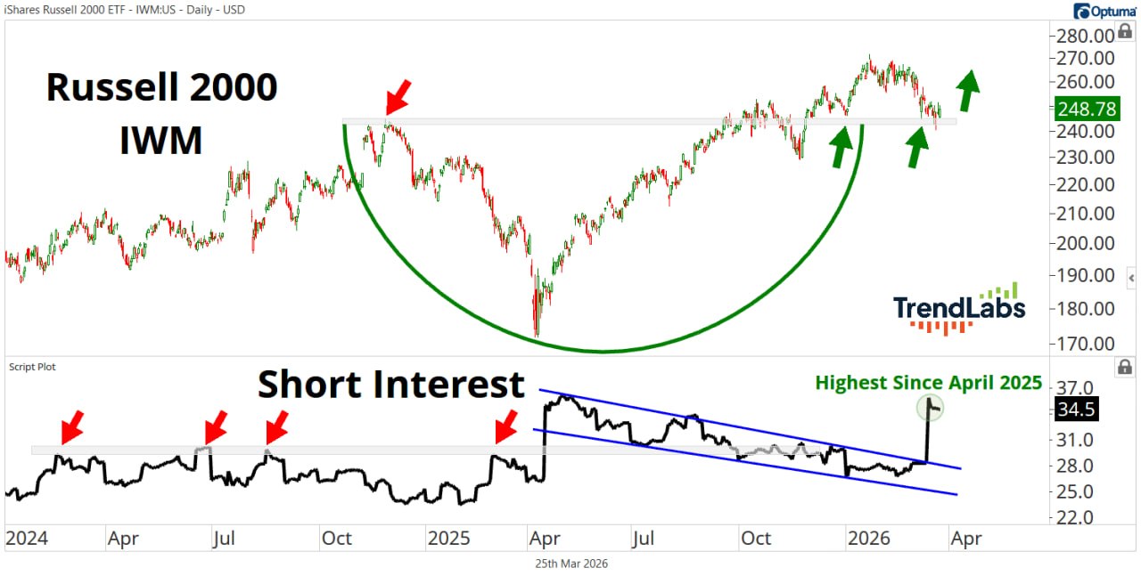 Короткие позиции в малой капитализации на максимуме